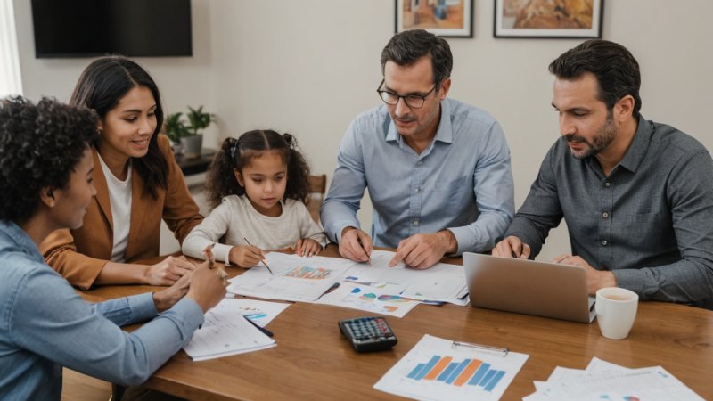 familie økonomisk planlægning, budgettering, gældshåndtering, opsparing, familie økonomi