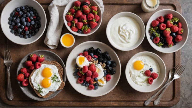 nordisk morgenmad, traditionel mad, rugbrød, yoghurt, skandinavisk madlavning