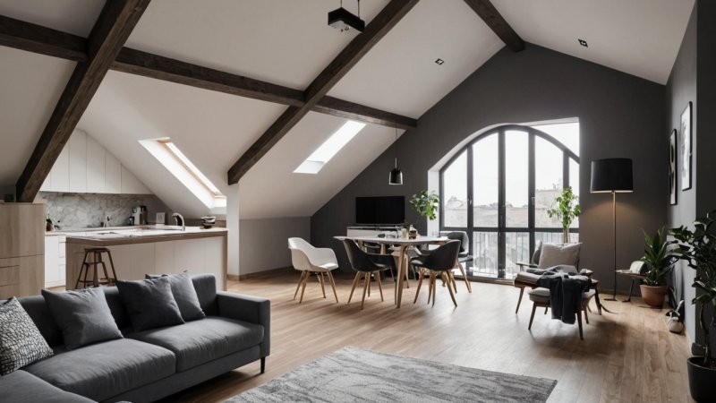 loftlejligheder, indretning, kreative tips, pladsudnyttelse, boligindretning