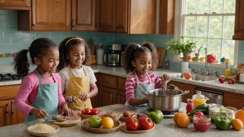madlavning med børn, sjove opskrifter, familietid, børn i køkkenet, læring i køkkenet, sunde snacks