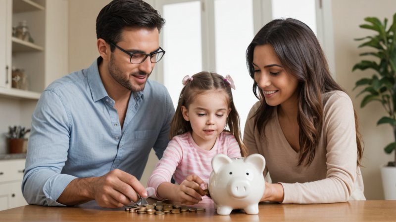 opsparing, børns fremtid, økonomisk planlægning, budgettering, forældre