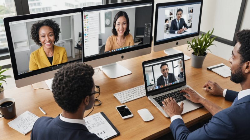 digital kommunikation, teknologi, møder, videokonferencer, virtuelle møderum, cloud dokumenter