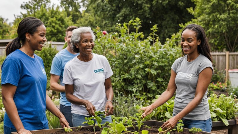 frivilligt arbejde, lokalsamfund, gøre en forskel, velgørenhed, lokale organisationer, mentoring, miljøprojekter, hjælpe ældre, sportsprogrammer