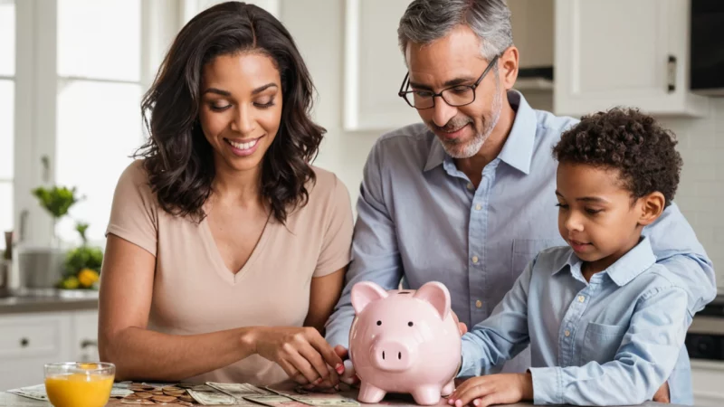 familiebudget, økonomisk planlægning, pengestyring, budgetteringstips, personlig økonomi