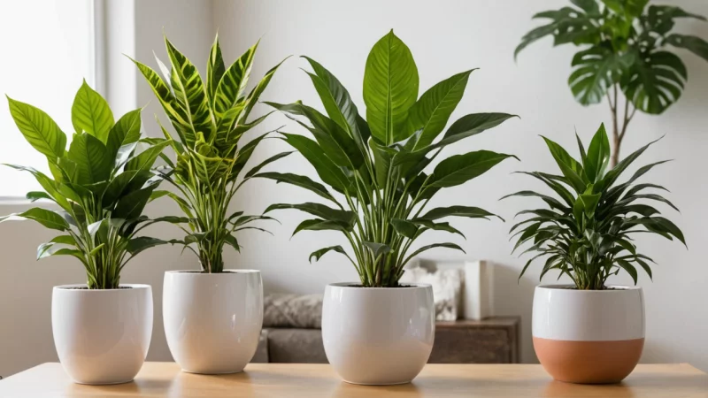 indendørs planter, luftrensende planter, dekorative planter, indeklima, boligindretning