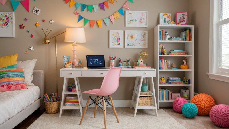 studieområde, hjemmearbejde, kontor derhjemme, ergonomisk møblering, organisering, inspiration