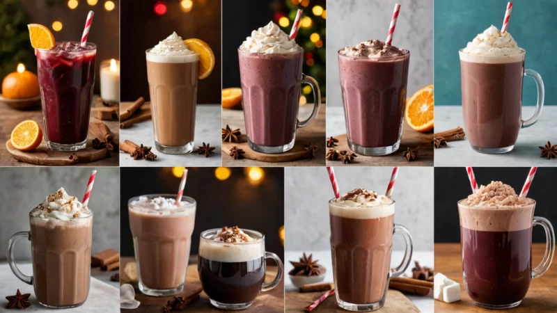 sæsonbestemte drikkevarer, gløgg, is-te, smoothies, varm chokolade, opskrifter, drikke