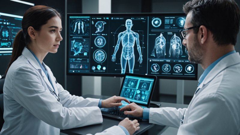 Kunstig intelligens, sundhedspleje, patientbehandling, diagnose, behandling, telemedicin, dataprivatliv, teknologi i medicin