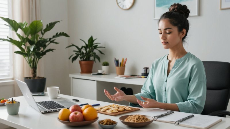 jobrelateret stress, håndtering af stress, mindfulness på arbejdet, kommunikation på arbejdet, motion for at reducere stress