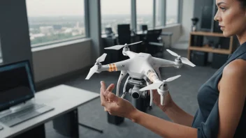 droneteknologi, virksomhed, integration, effektivitet, logistik, træning, datamonitorering