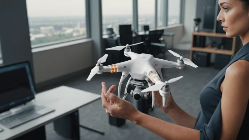 droneteknologi, virksomhed, integration, effektivitet, logistik, træning, datamonitorering